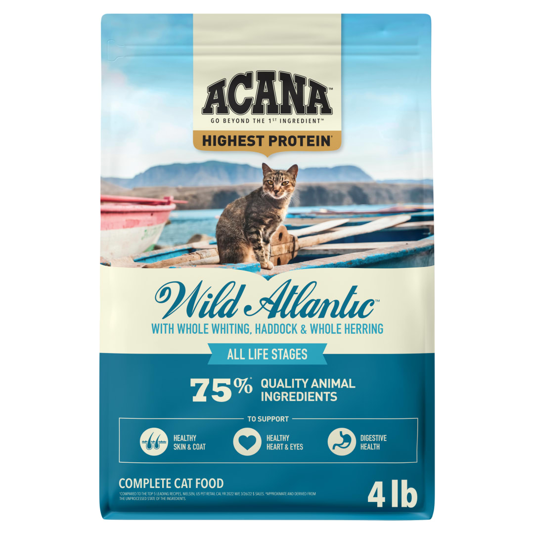 ACANA Grain-free Dry Cat Food, Wild Atlantic, Saltwater Fish with Freeze-Dried Liver