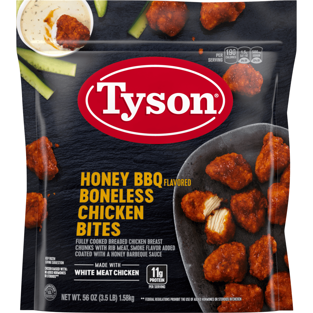 Tyson Frozen Honey BBQ Flavored Boneless Chicken Bites, 3.5 lb