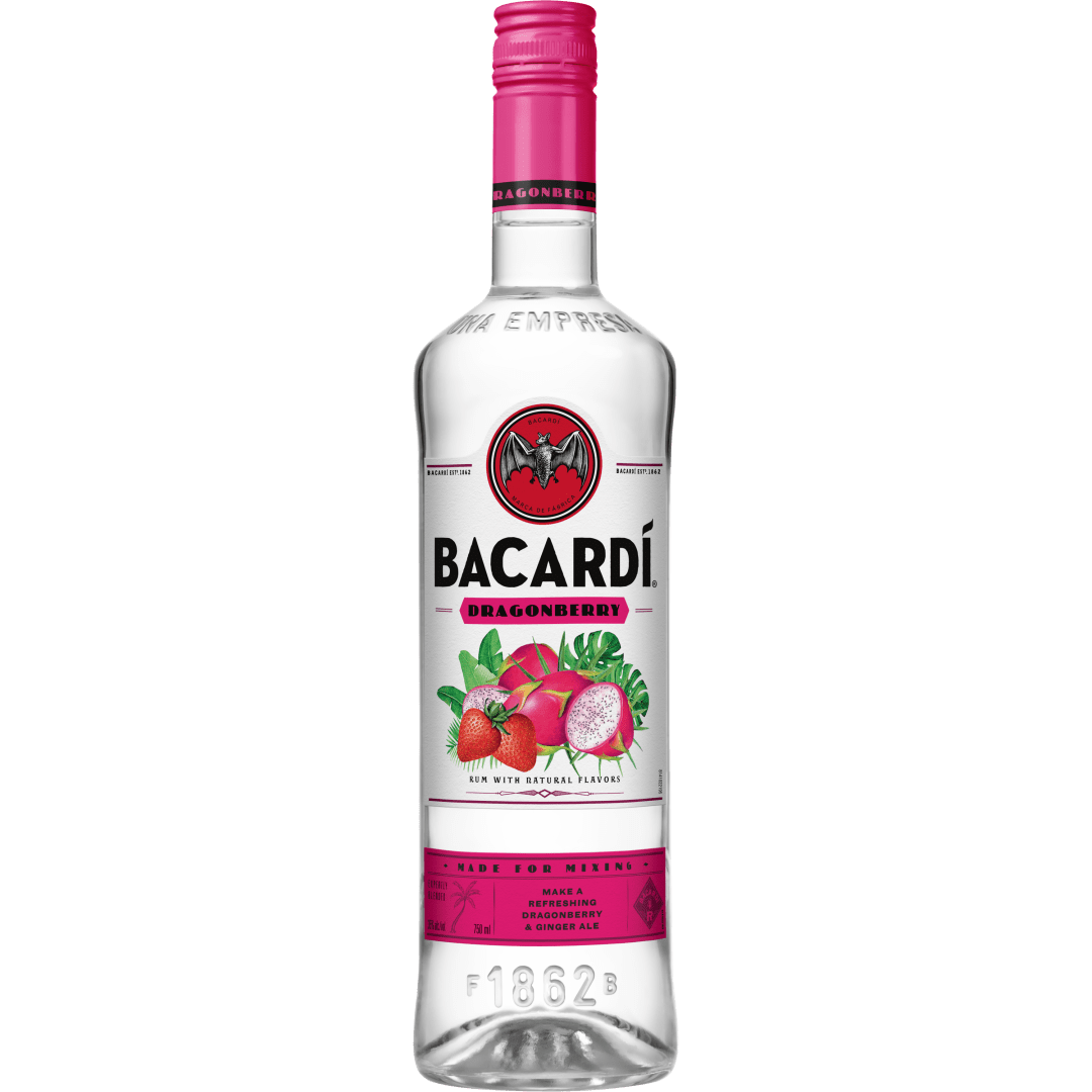 Bacardi Dragonberry Rum, Gluten Free 35% 750mL