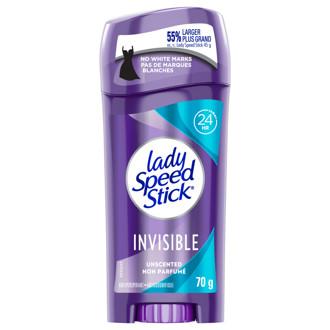 Lady Speed Stick Antiperspirant Deodorant, Invisible, Unscented, 7g
