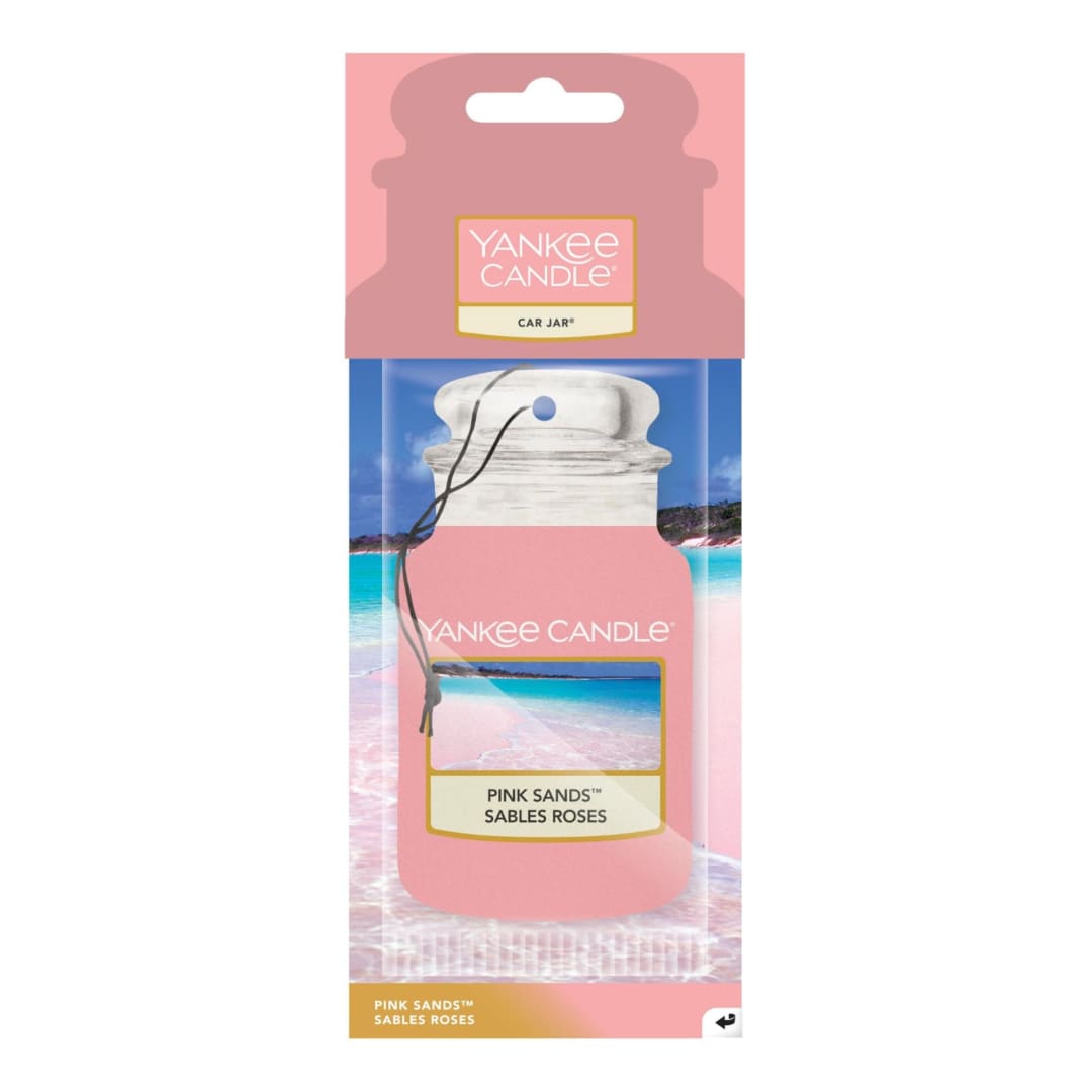 Yankee Candle® Car Jar Scented Air Freshener | Pink Sands | Lasts up to 4 Weeks