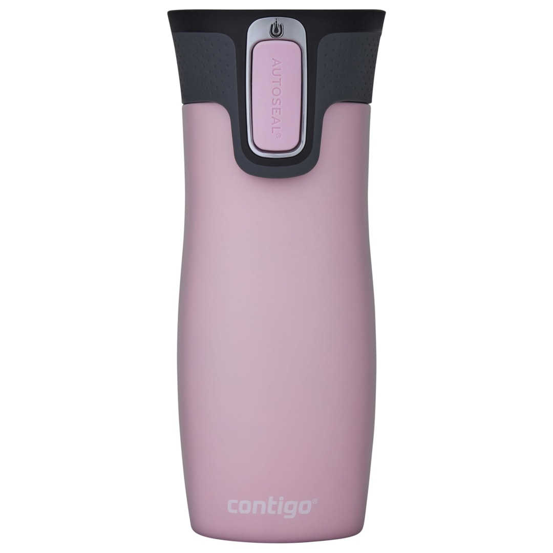 Contigo Unisex's West Loop Autoseal Thermobecher, Edelstahl Isolierbecher, Kaffeebecher to Go, BPA frei, auslaufsicherer Reisebecher mit Easy-Clean-Deckel, hält bis zu 5h Warm, 470ml., Millenial Pink