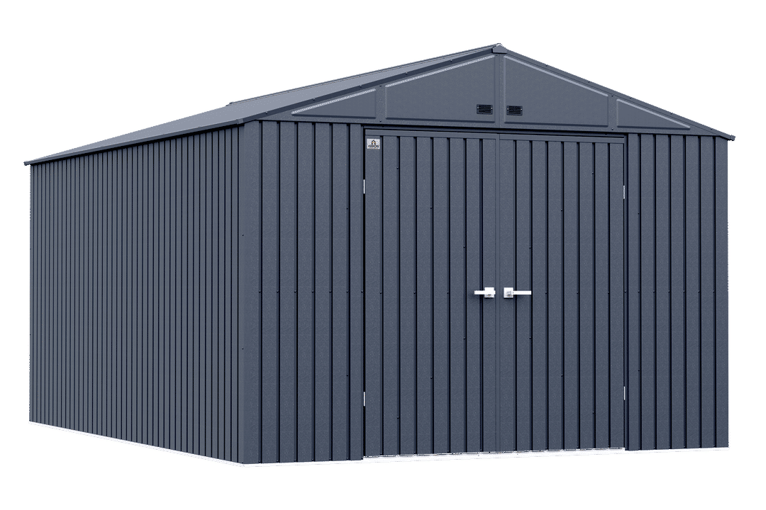 Arrow Elite 10 x 14 x 8 ft Anthracite Steel Storage Shed