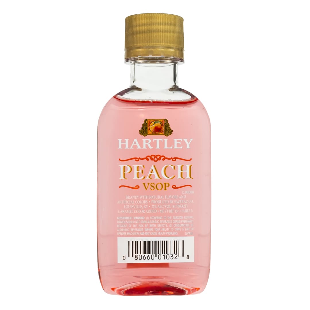 Hartley Peach Brandy 100ml 54 Proof