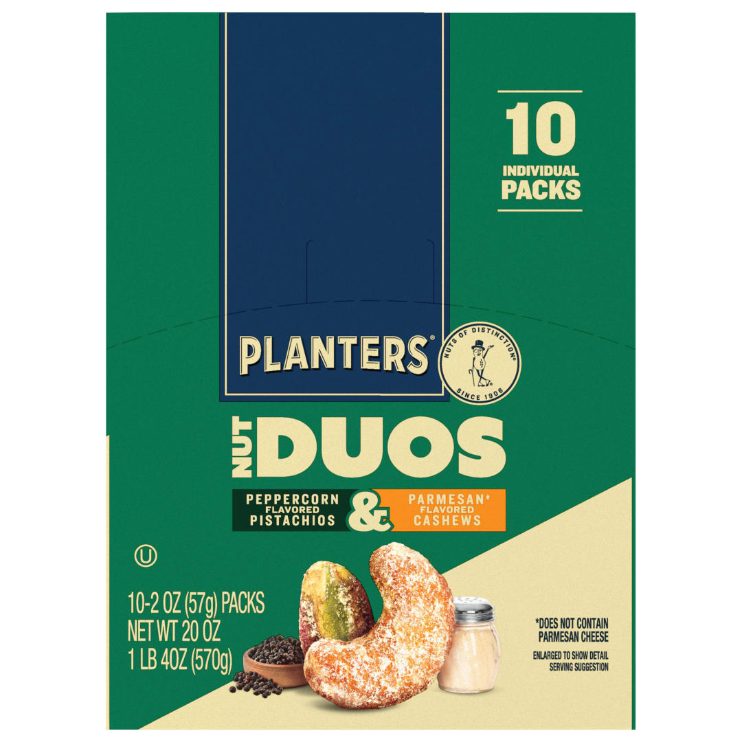 PLANTERS Nut Duos Pepp Pist Parm Cashew 10ct