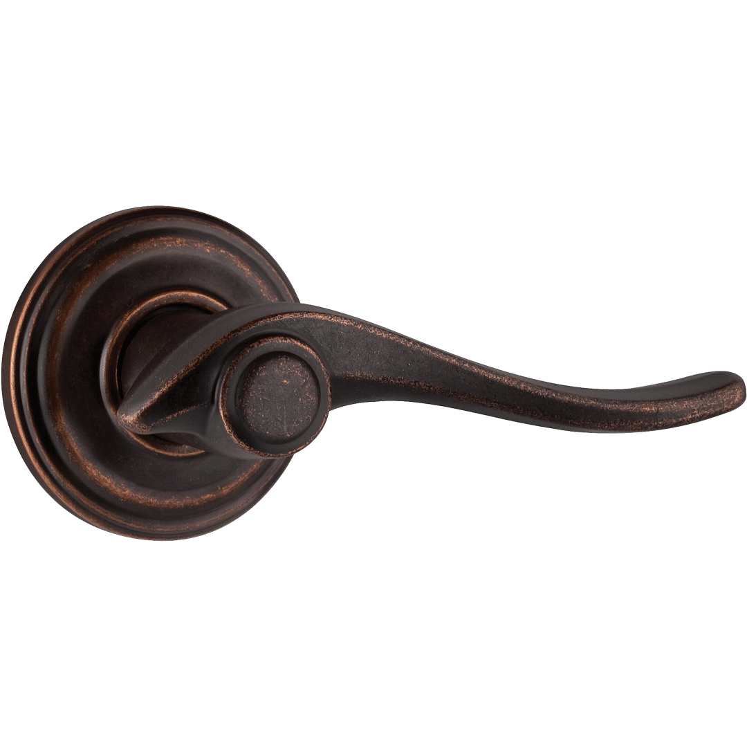 Avalon Hall/Closet Lever in Rustic Bronze