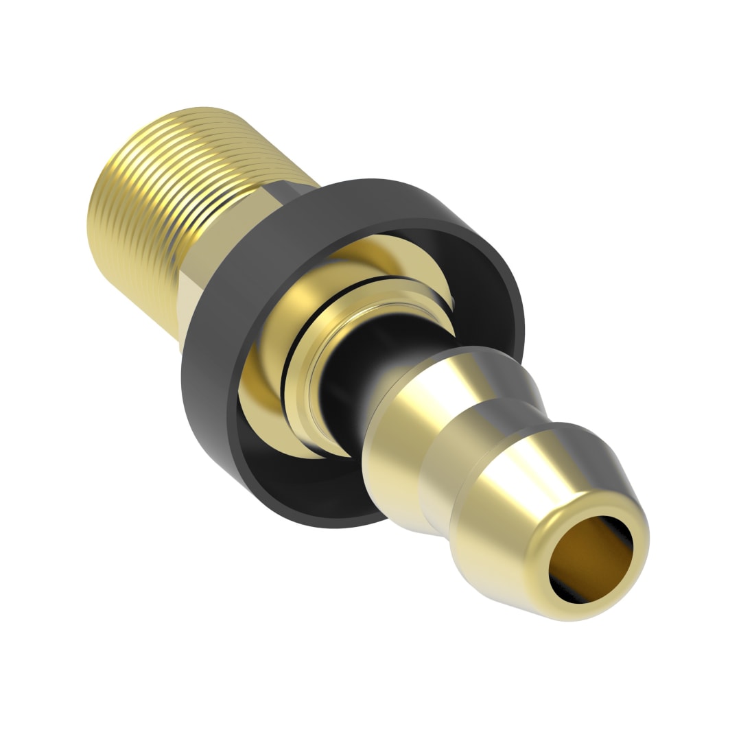 Aeroquip 1/2 Male Inv Flare X 1/2 Push On Brass