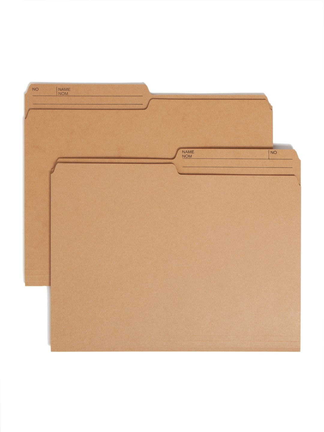 Reversible Printed Tab File Folders, 1/2-Cut Tab, 10 1/2 pt.