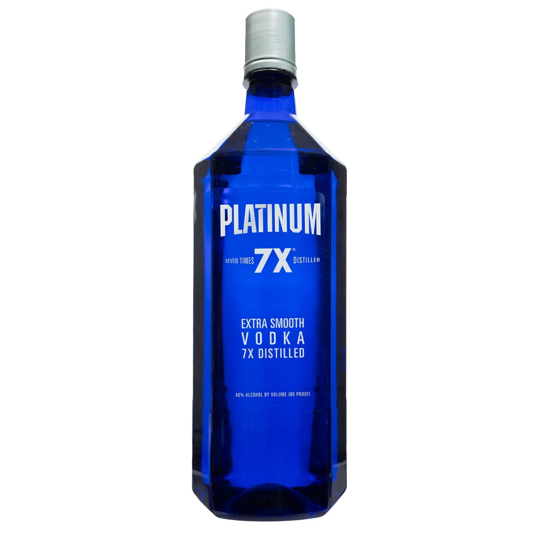 Platinum 7X Seven Times Distilled Extra Smooth Vodka, 1.75l 80 Proof