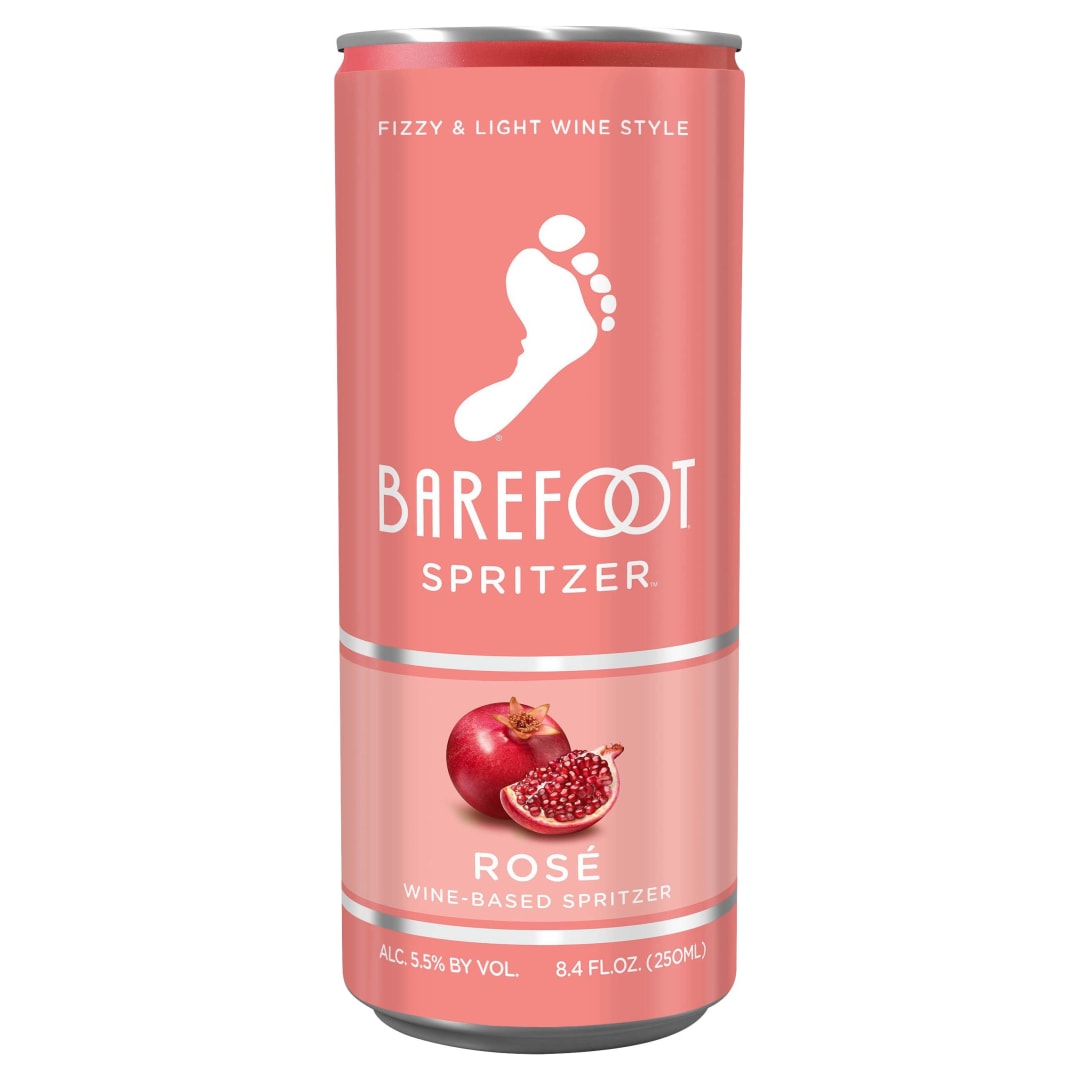 Barefoot Spritzer Rosé Wine 1 Single Serve 250ml Can