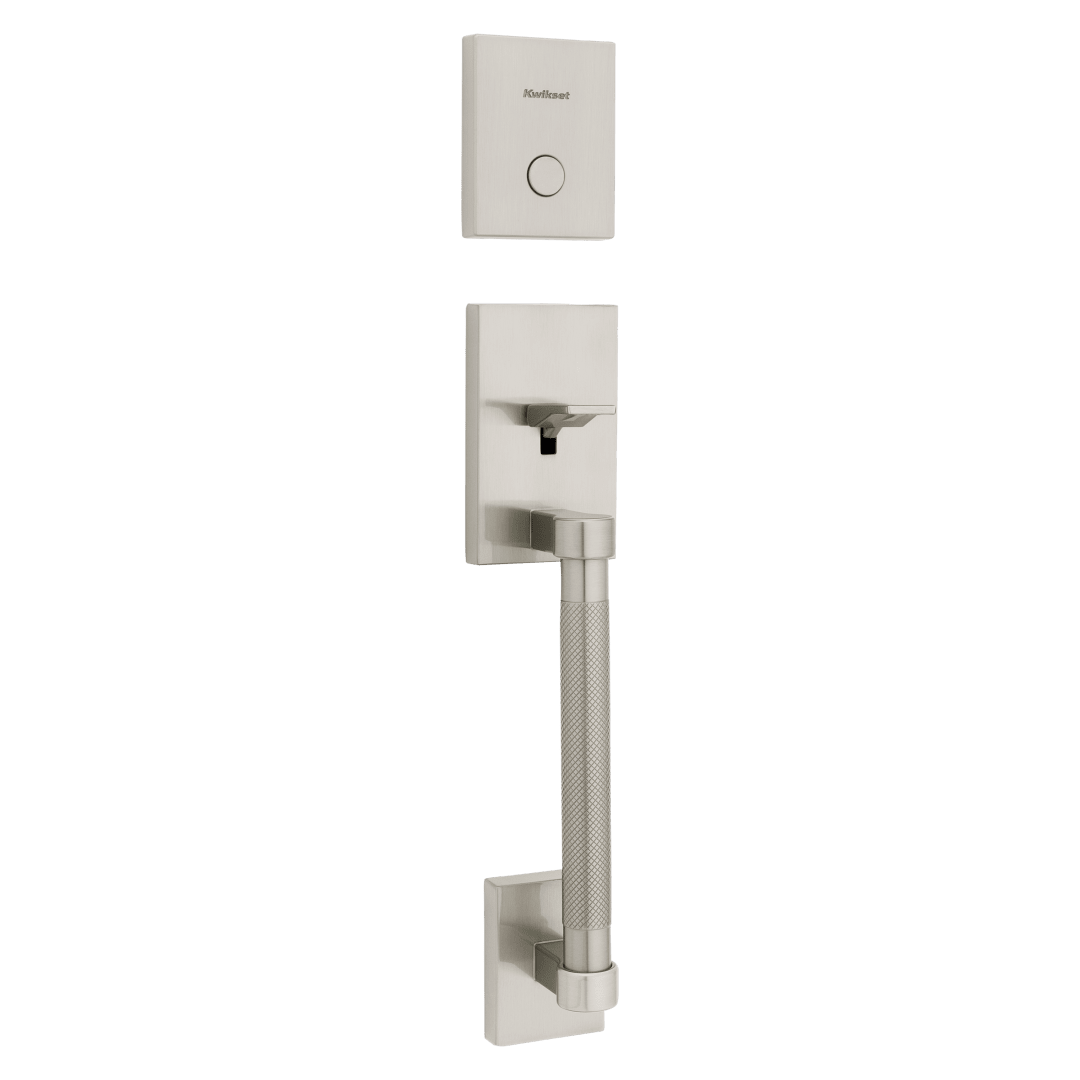 Prava Dummy Exterior Only Handleset in Satin Nickel