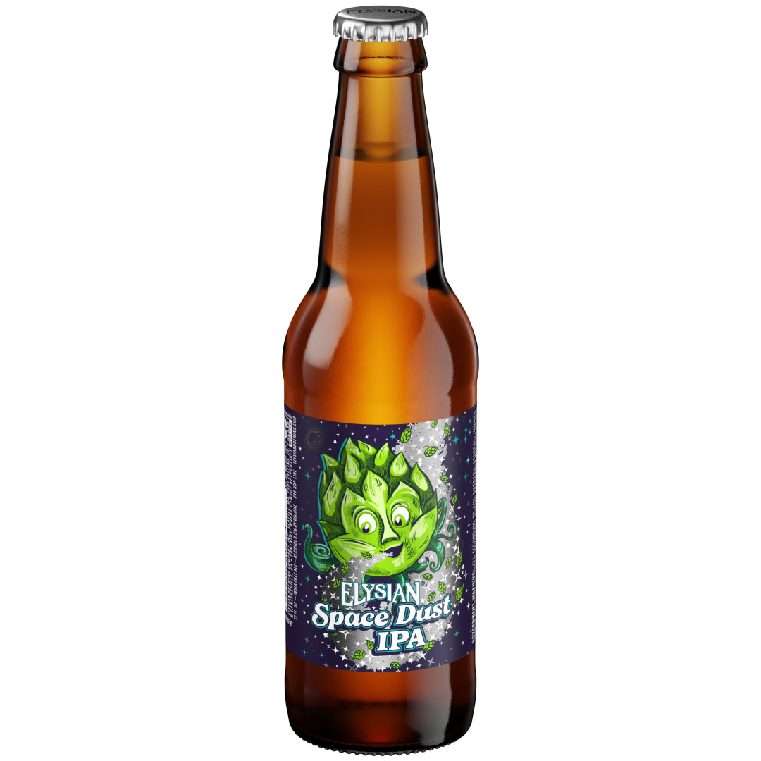 Elysian Space Dust IPA 12 oz Glass Bottle Front LABEL MS 8_2ABV - APL Rewind 7
