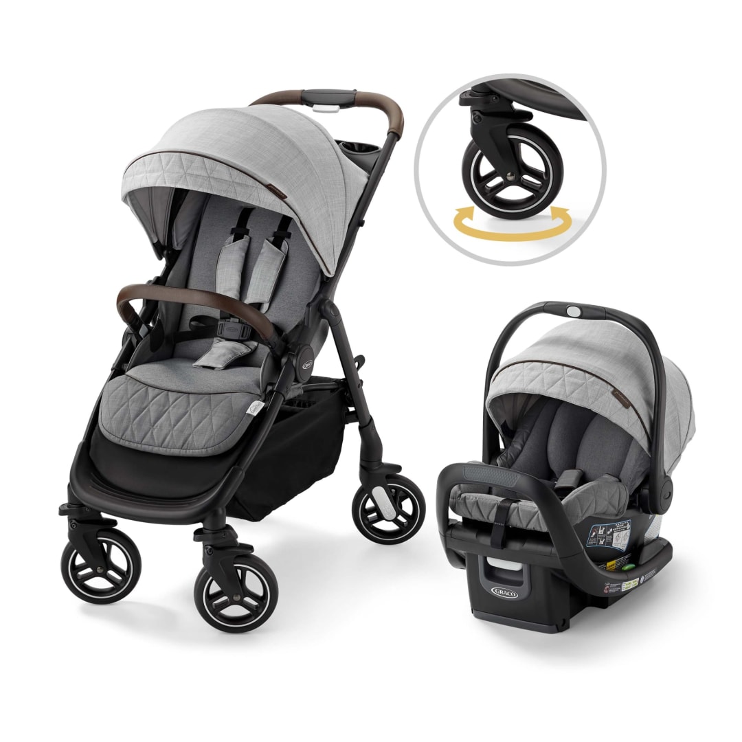 Graco® Premier™ Merge™ Travel System with SnugRide® SnugFit™ LX Infant Car Seat, Midtown