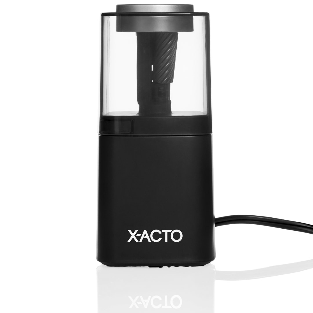 X-ACTO® Pencil Sharpener, Powerhouse Electric Pencil Sharpener, SafeStart Motor, Black, 1 Count