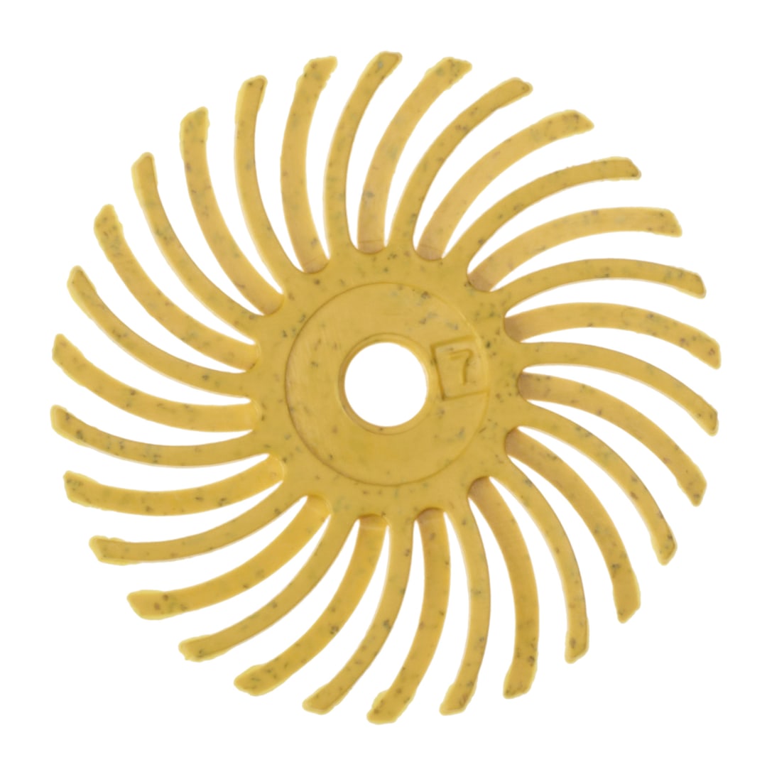 Scotch-Brite™ Radial Bristle Brush RB-ZB, gelb, 25,4 mm x 3 mm, P80, Typ C