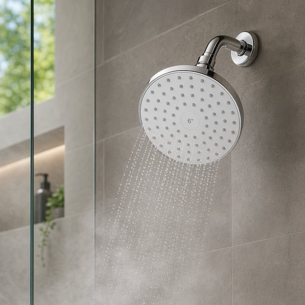 6 in. Rain Shower Head in Chrome