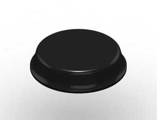 3M™ Bumpon™ SJ6344 Elastikpuffer, Schwarz, 19,0 x 4,0 mm, Synthetischer Kautschuk R-25