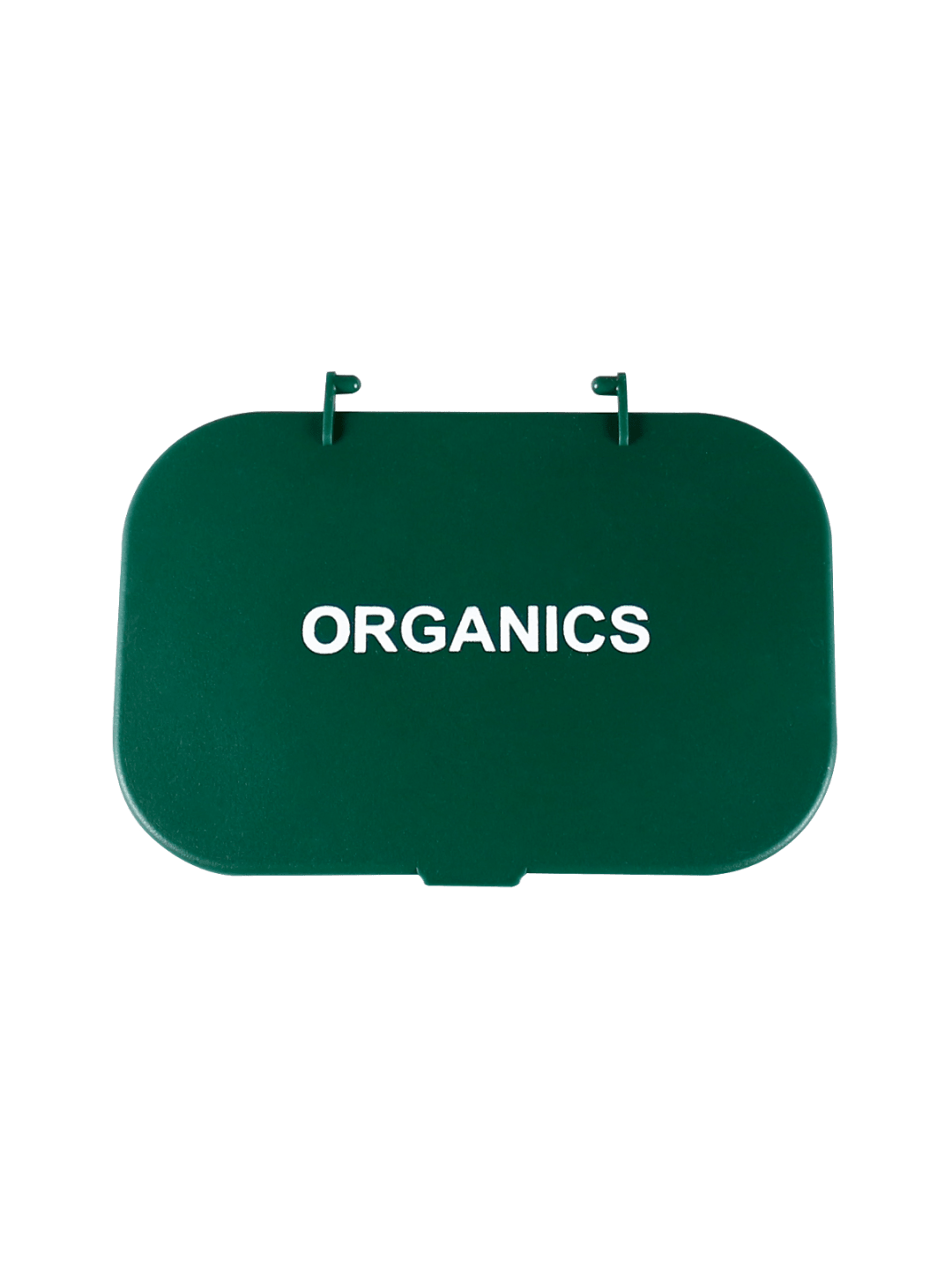  HANGING WASTE BASKET - Lid - Organics - Solid Lift - Dark Green