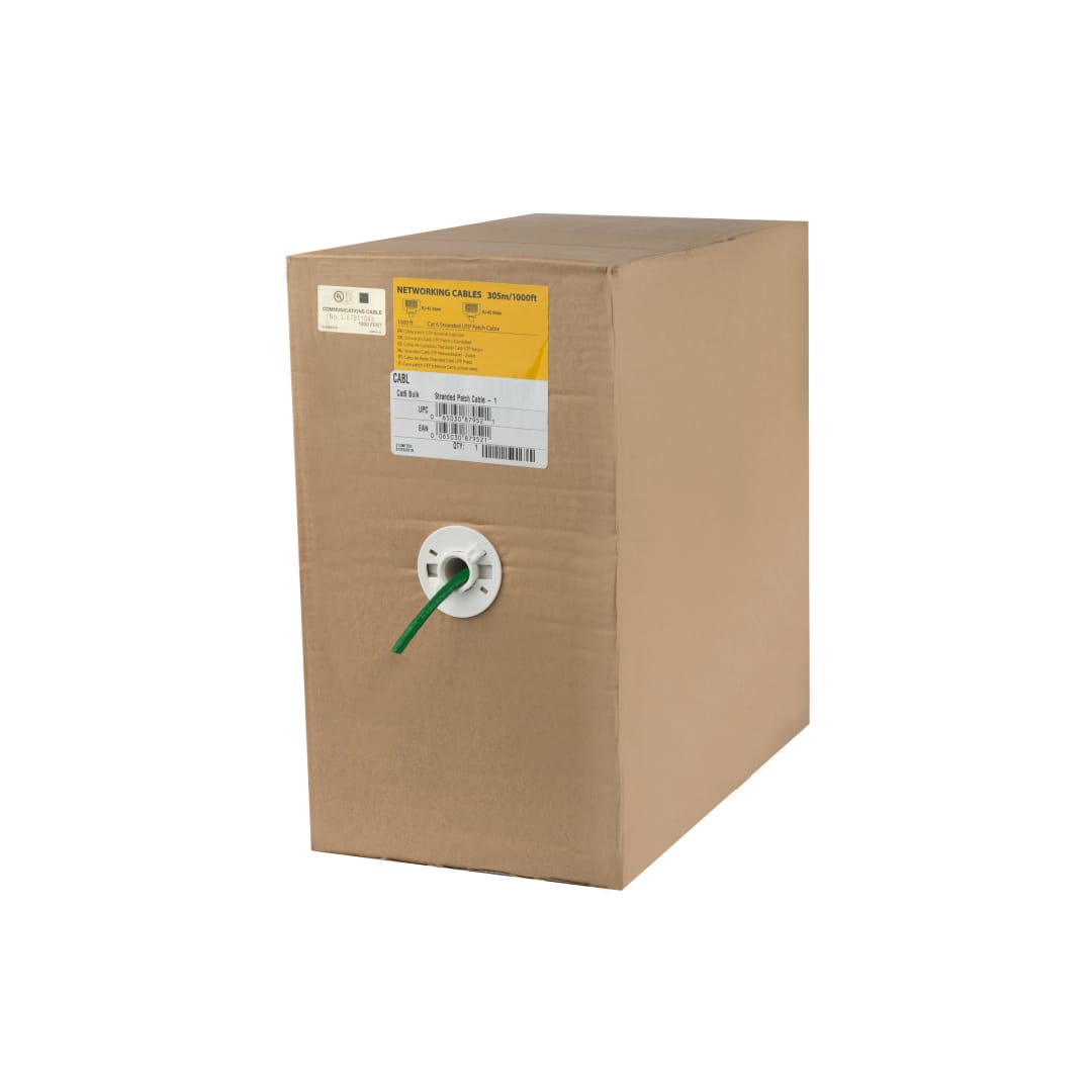 Cat6 Bulk Green Patch Cable - 1000ft