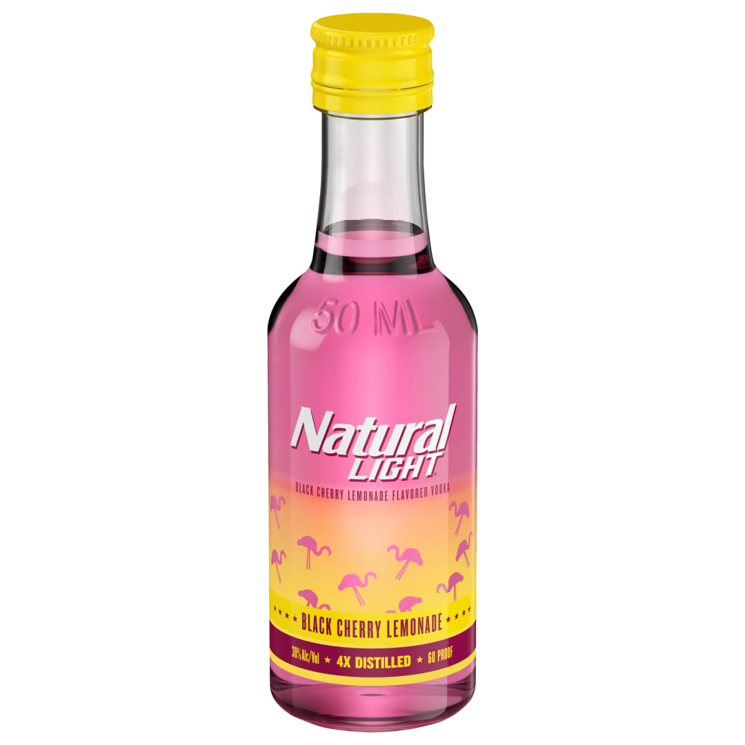 Natural Light Vodka Black Cherry Lemonade 50mL Bottle
