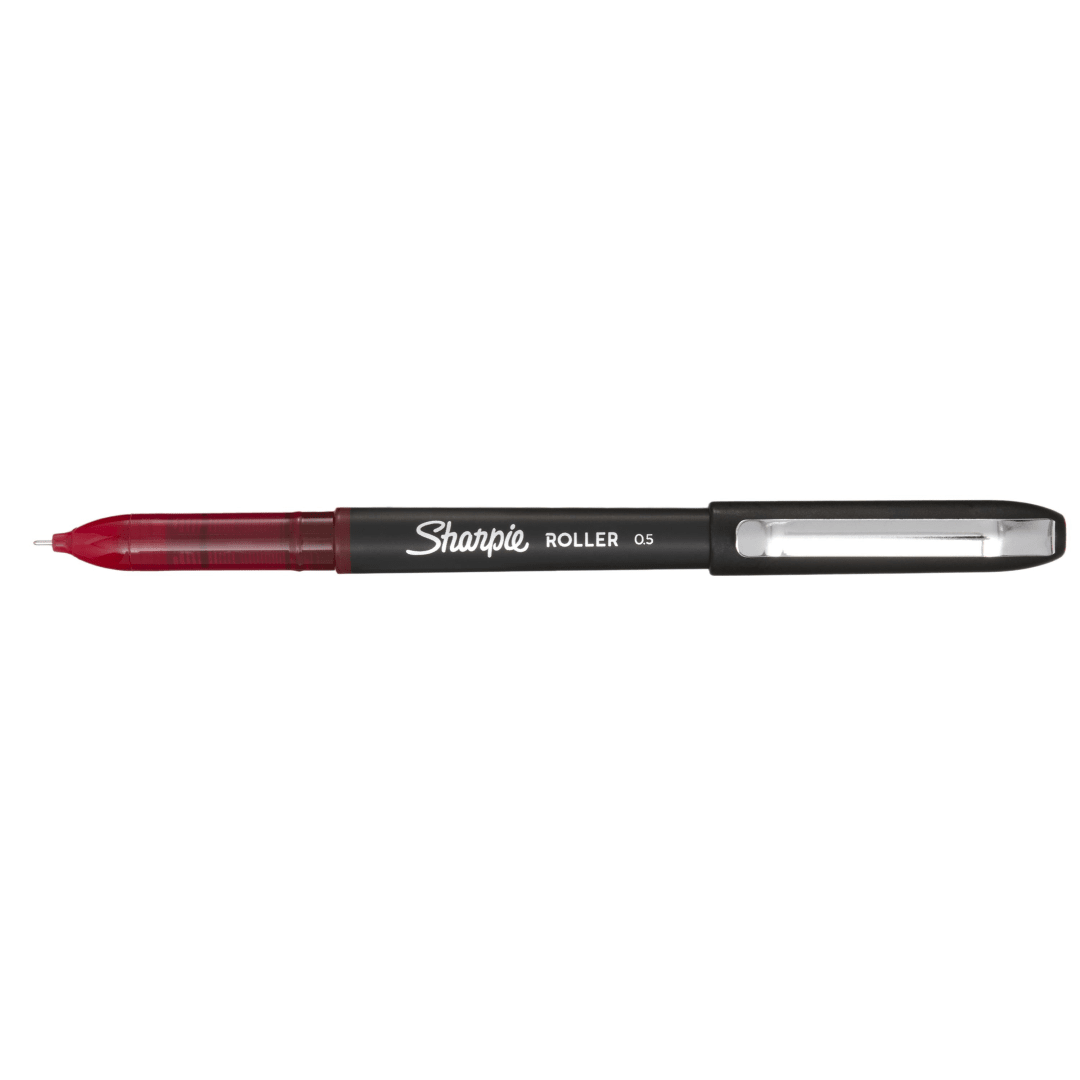 Sharpie® RollerBall® Pen, Needle Point (0.5mm) Precision Pen, Red Ink, 1 Count