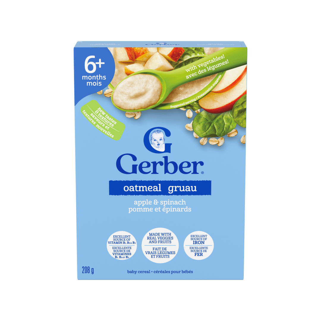 GERBER BL MultigrainAppleSpinach6x208gCA