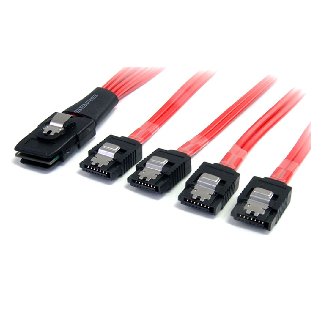 SFF-8087 to 4x Latching SATA - SAS Cable 50cm