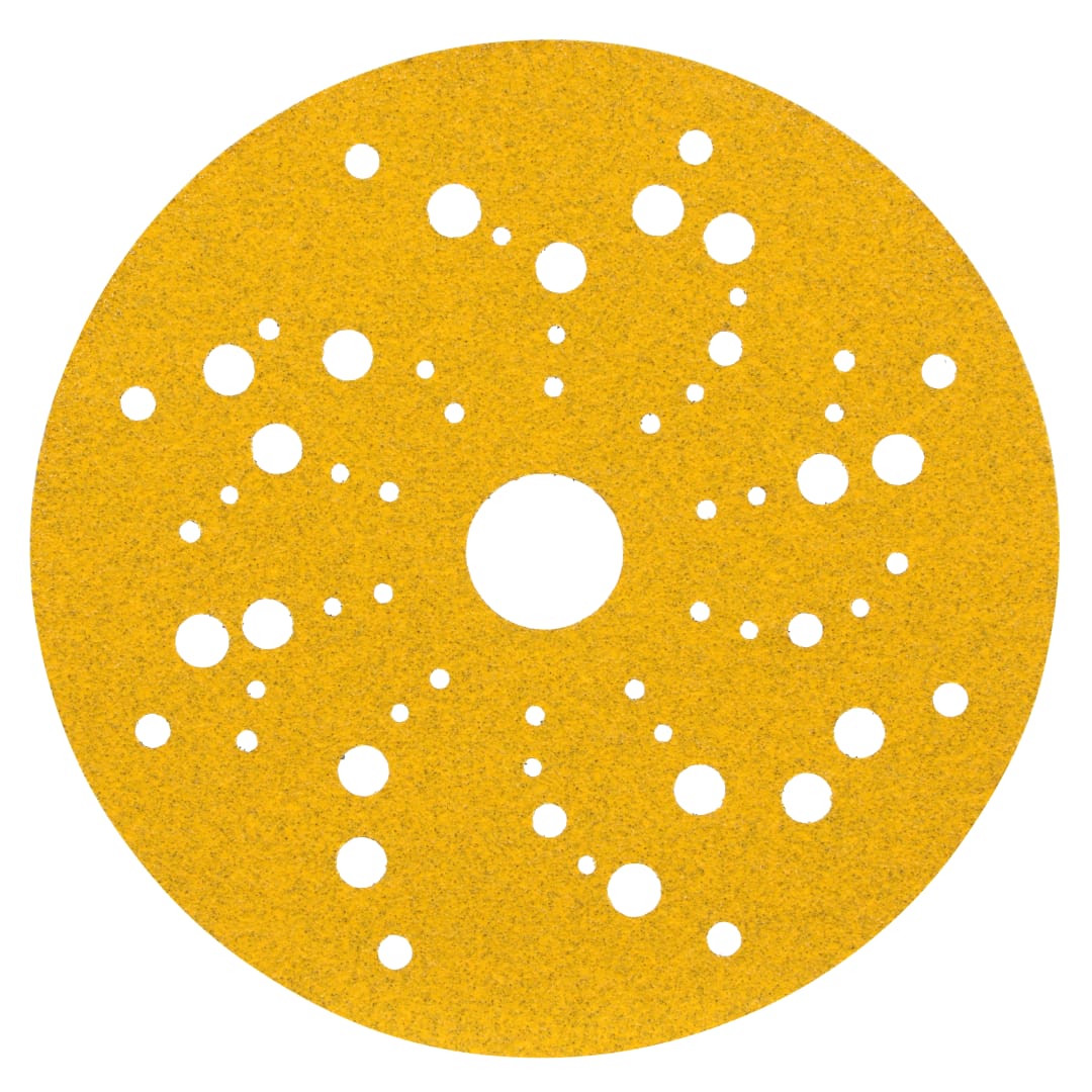 3M™ Hookit™ 288U Sarı Delikli Zımpara, 125 mm, Çok Delikli, 80D, 53020