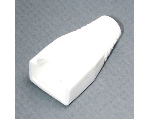 RJ45 White Clip Protector Boot for Patch Cables