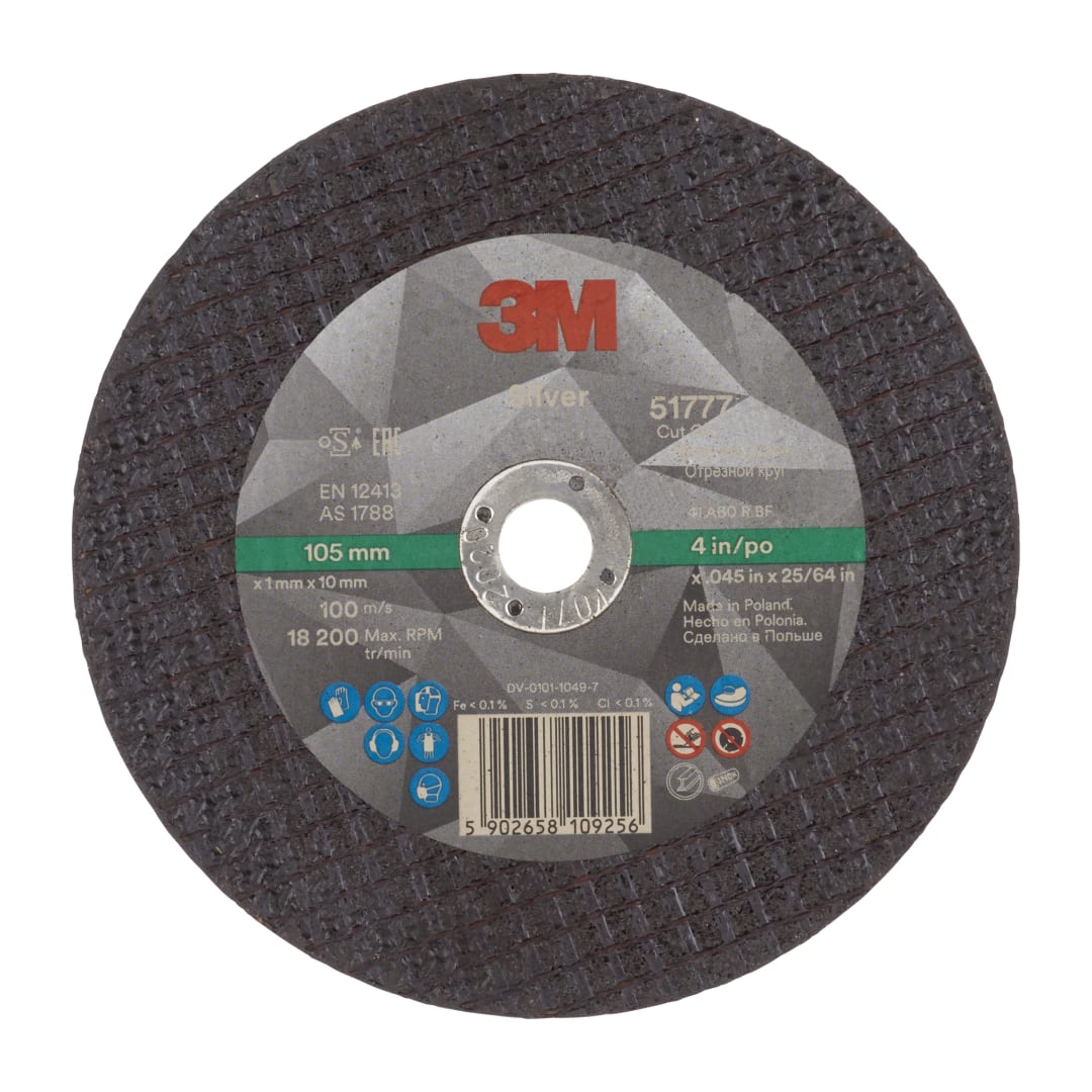 Rezací kotúč 3M™ Silver 51777, T41 105 mm x 1 mm x 10 mm