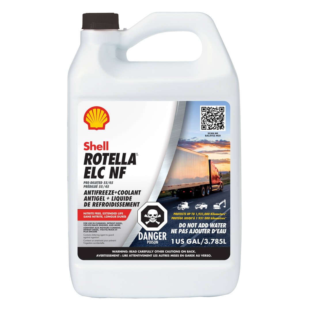 Shell Rotella Nitrite-Free Extended Life ELC Anti-Freeze + Coolant, Pre-Diluted 55/45, 1 Gallon