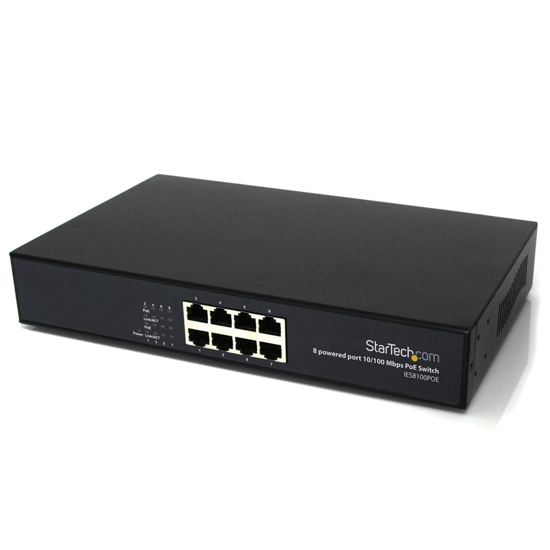 8 Port 10/100 POE Switch - All 8 Ports PoE