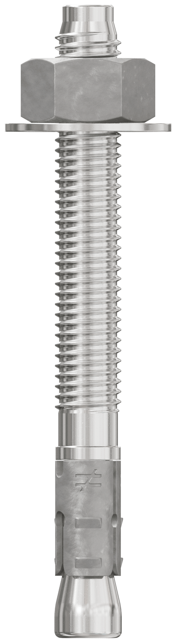 Simpson Strong-Tie STB2-50434S4F25 Strong-Bolt® 2 — 1/2 in. x 4-3/4 in. Type 304 Stainless-Steel Wedge Anchor, Fully Assembled (25-Qty) (Pack of 2)