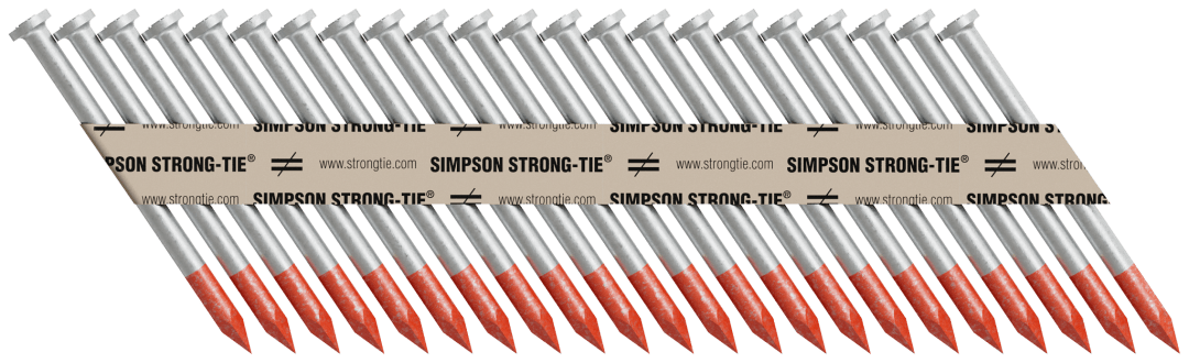 Simpson Strong-Tie N16HDGPT2000 Strong-Drive® 33° SCN SMOOTH-SHANK CONNECTOR Nail — 2-1/2 in. x .162 in. HDG (2000-Qty) (Pack of 64)