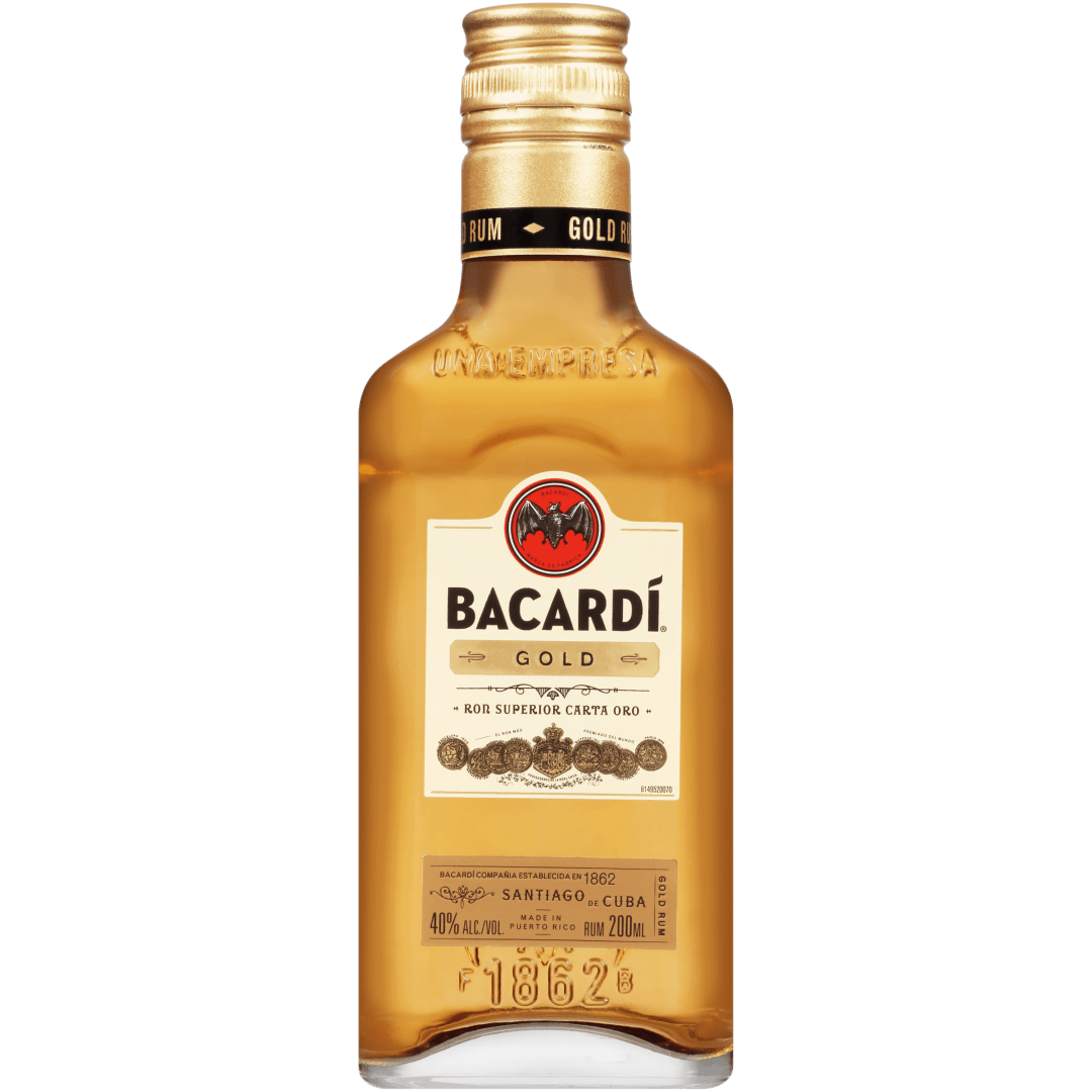 Bacardi Gold Rum, Gluten Free 40% 200mL