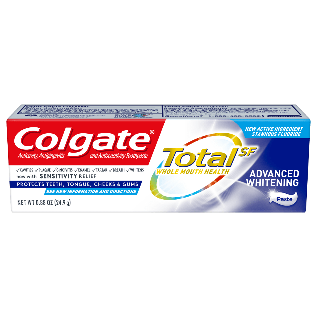 Colgate Total Whitening Toothpaste, Advanced Whitening, .88 oz.  - Paste