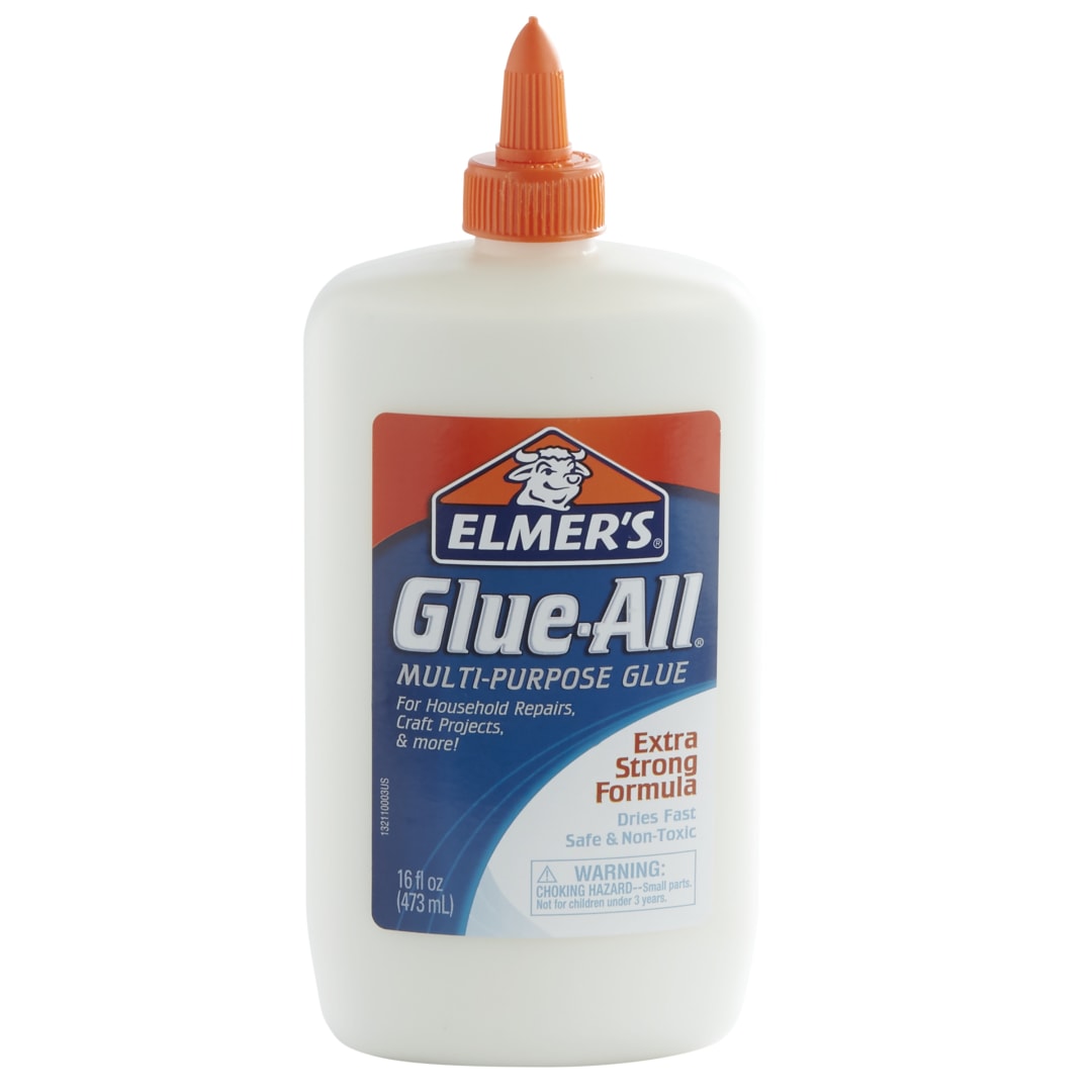 Elmer's Glue-All Multi-Purpose Liquid Glue, Extra Strong, Great for Making Slime, 16 Ounces, 1 Count