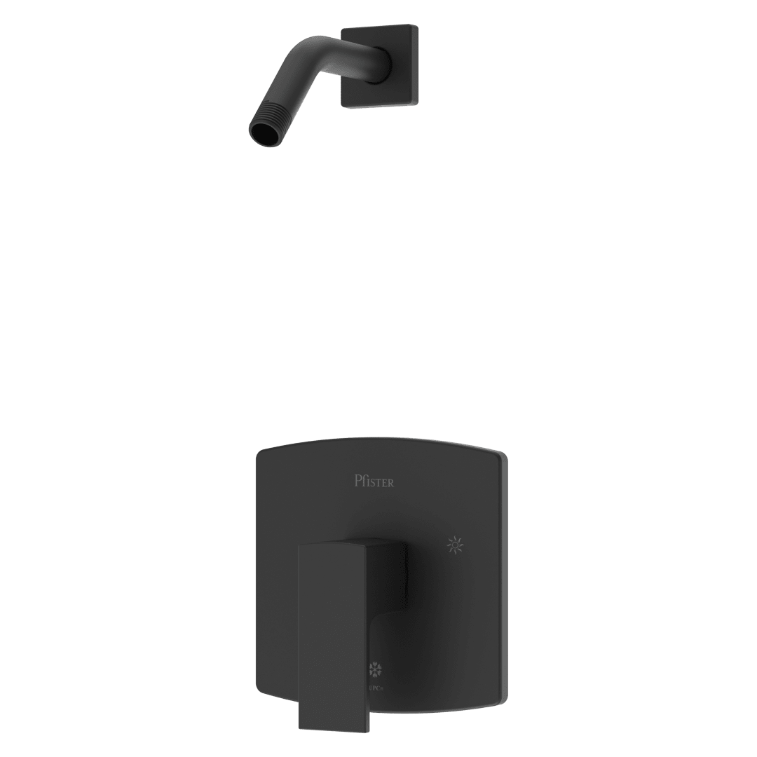 Pfirst Modern Shower Only Faucet in Matte Black