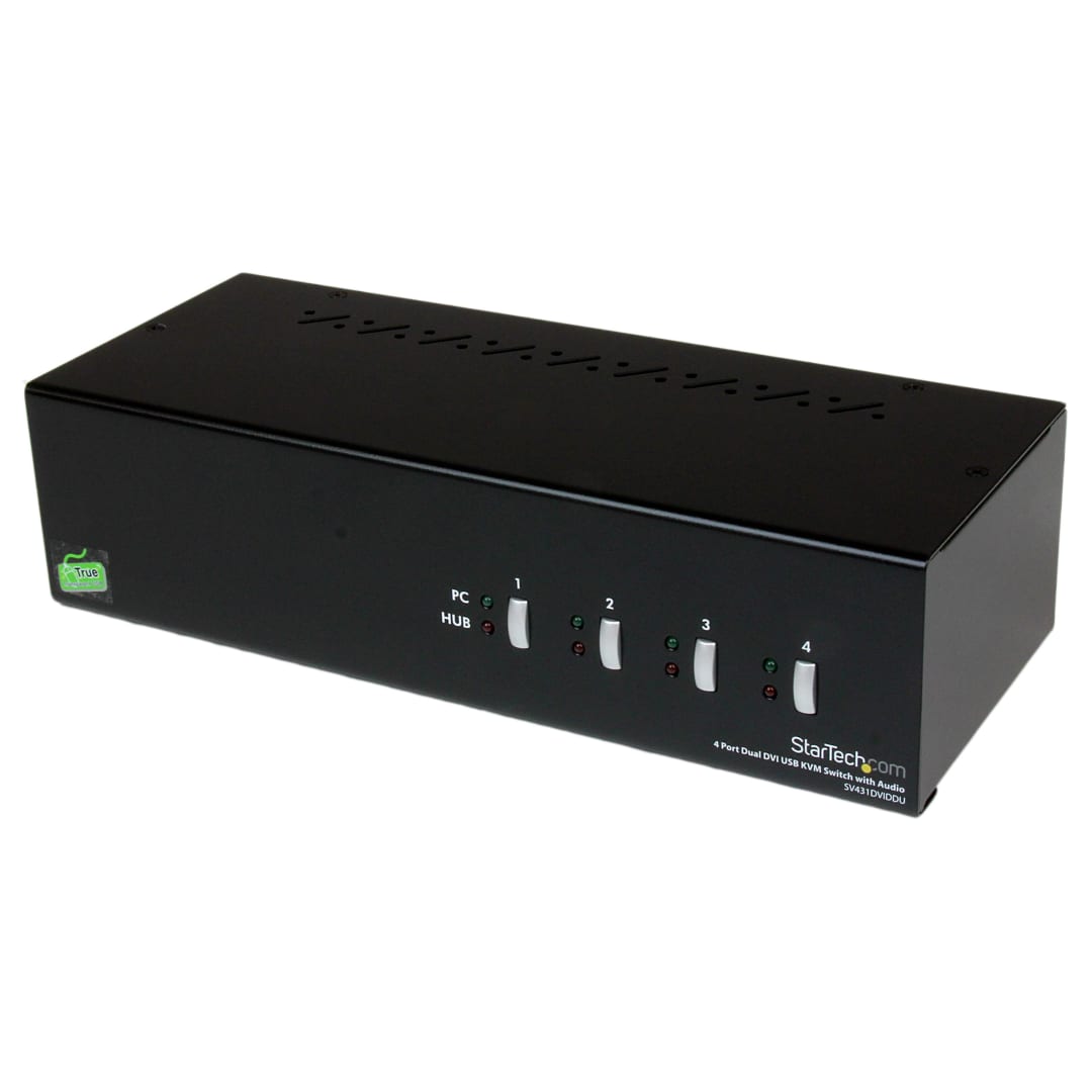 4 - port Dual DVI USB KVM Switch
