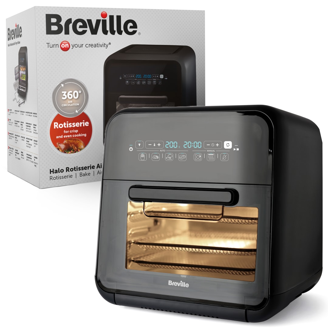 AIR FRYING OVEN WITH ROTISSERY