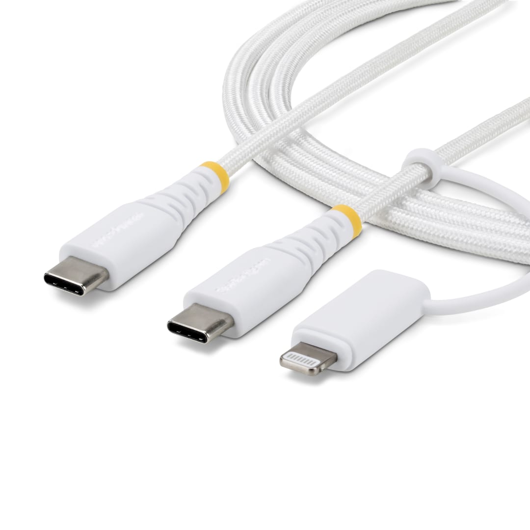 2M (6ft) USB-C 2.0 2-in-1 cable with lightning connector