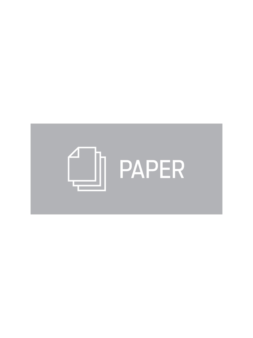 RISE - Single - Sign - Paper - Grey