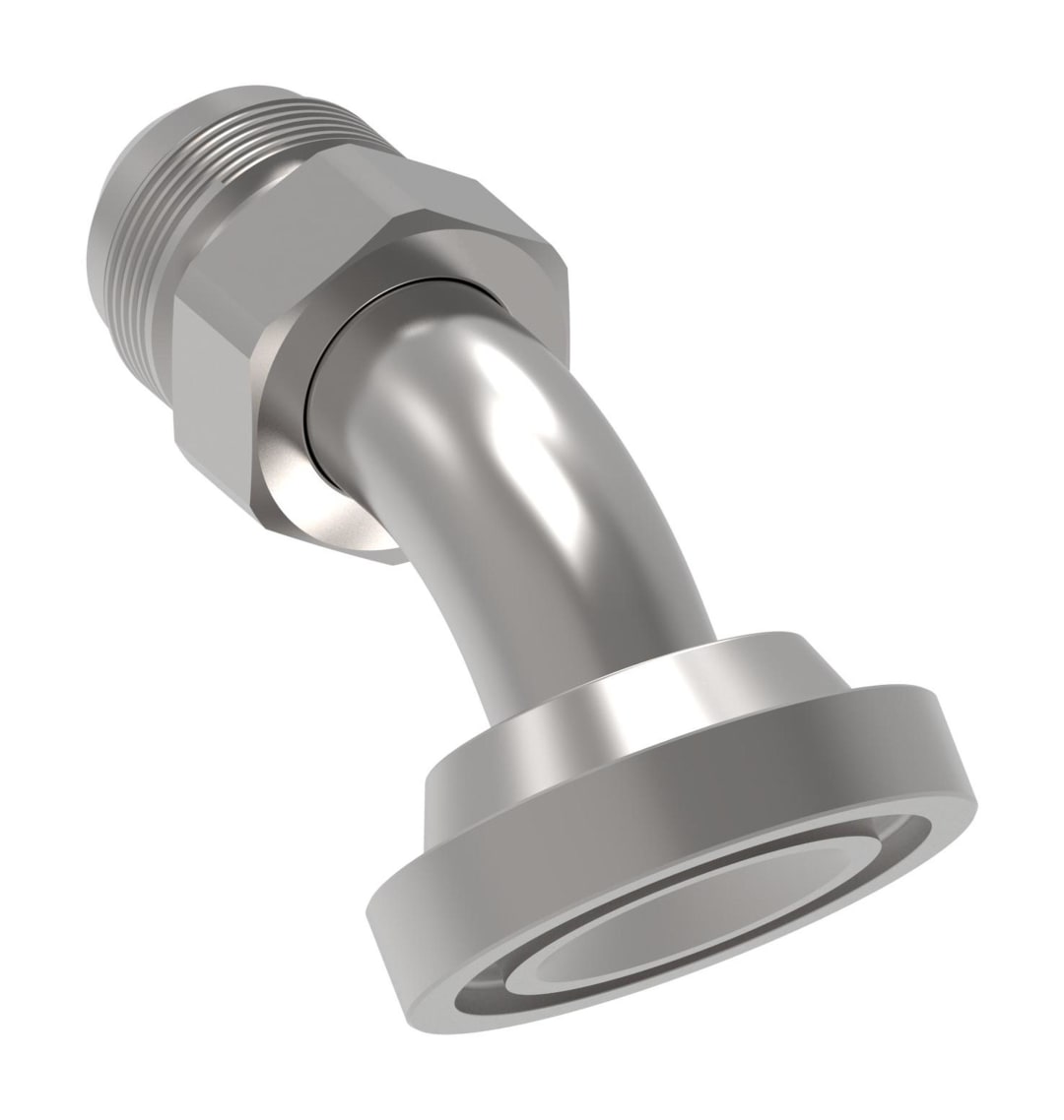 Aeroquip 3/4 Flange C61 X 1/2 Male JIC 45deg