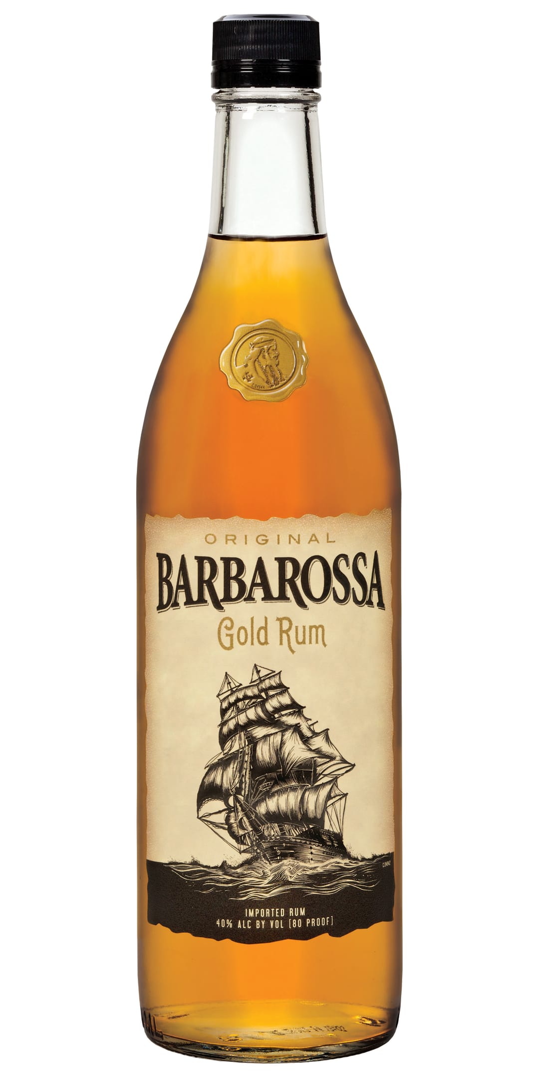 Barbarossa Gold Rum 750ml 80 Proof