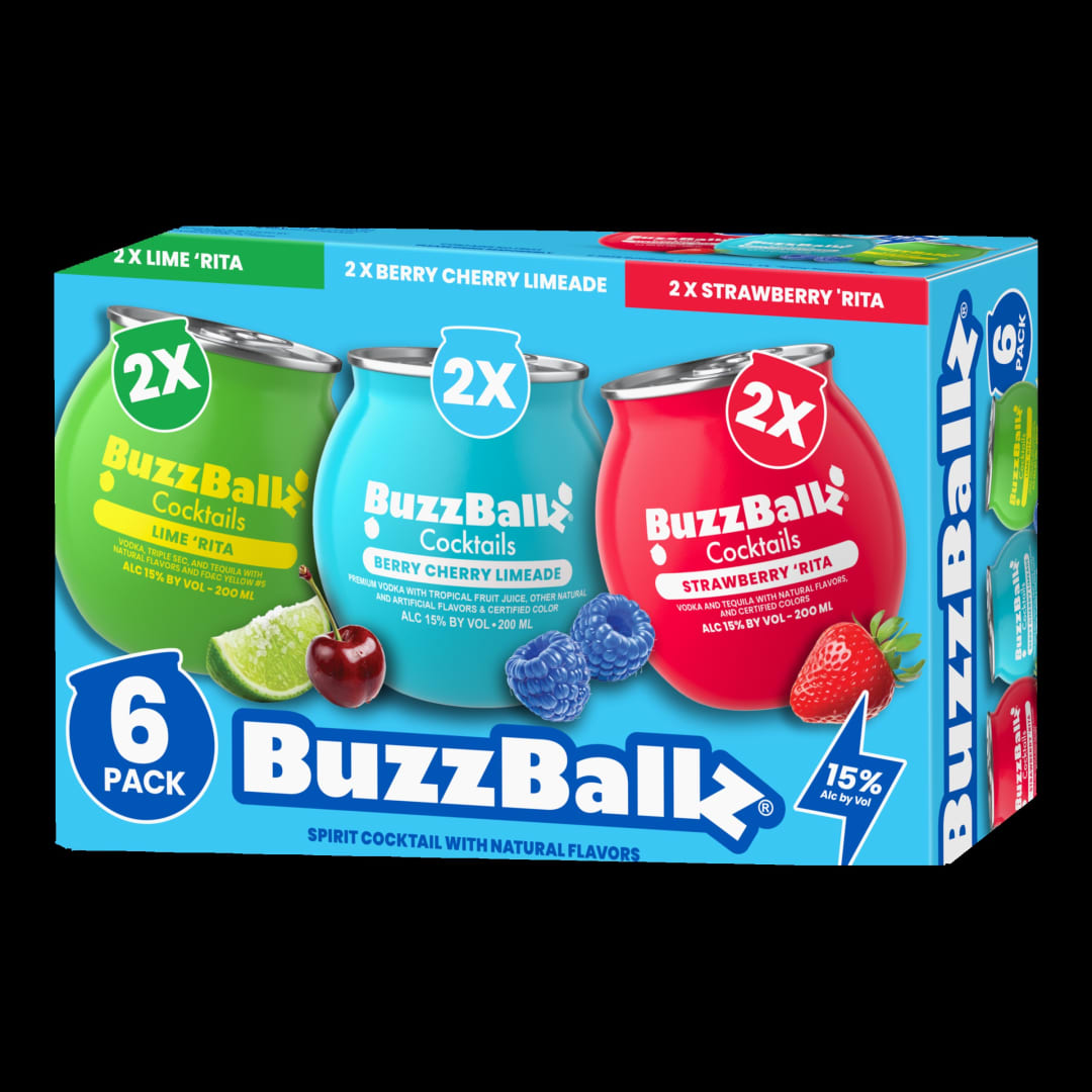 BuzzBallz Variety Cocktails 8 Pack 200ml Shot Cups 30 Proof