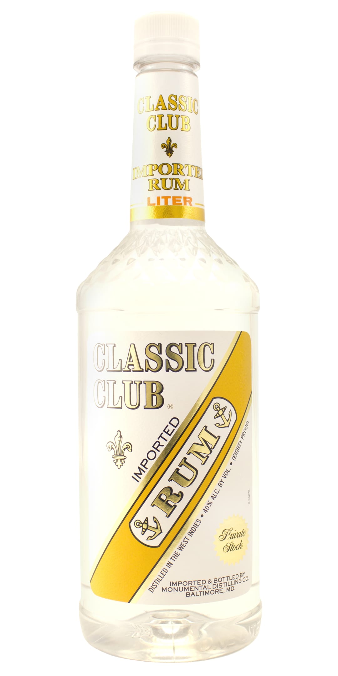 Classic Club Light Rum 1l 80 Proof