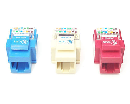 Toolless Type Cat5 Keystone Jack - Ivory