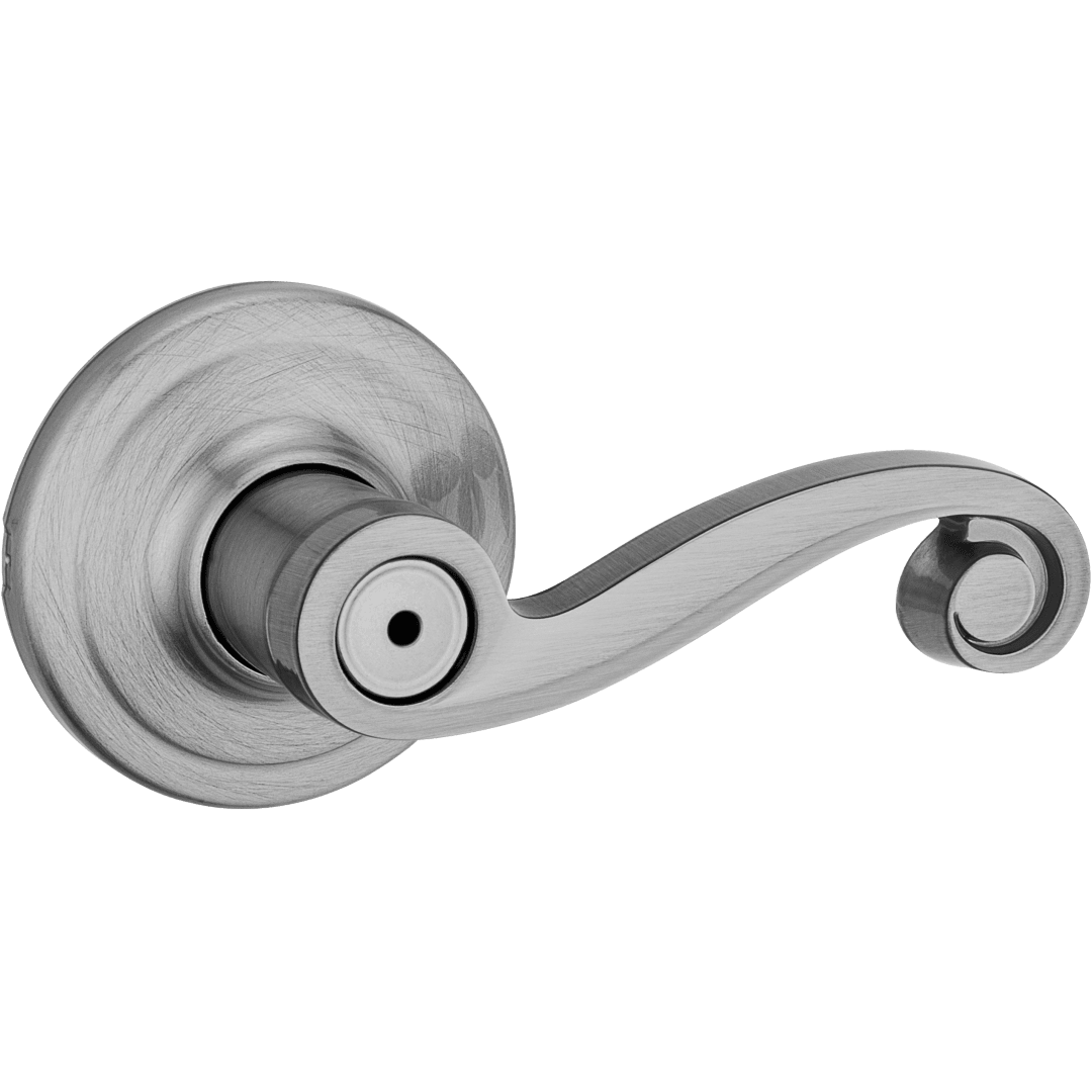 Lido Bed/Bath Lever in Satin Nickel