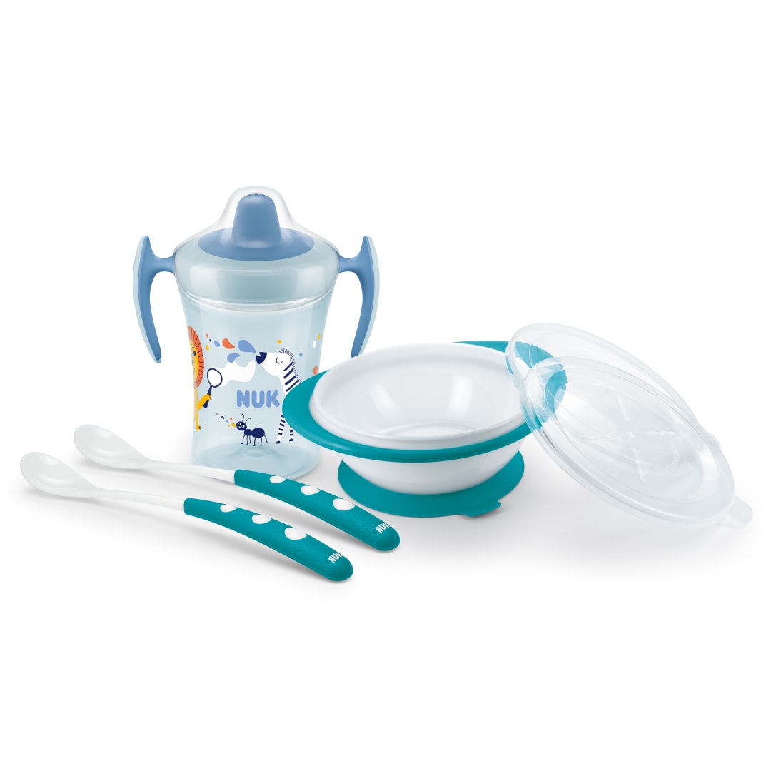 NUK LEARN TO EAT SET TURQUOISE 2022