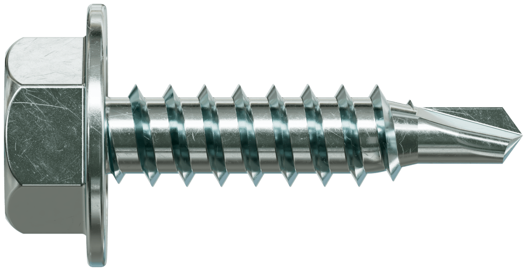 Simpson Strong-Tie XU34B1016-5K Strong-Drive® Self-Drilling X Metal Screw — #10 x 3/4 in. 5/16 Hex, Clear Zinc (5000-Qty) (Pack of 48)